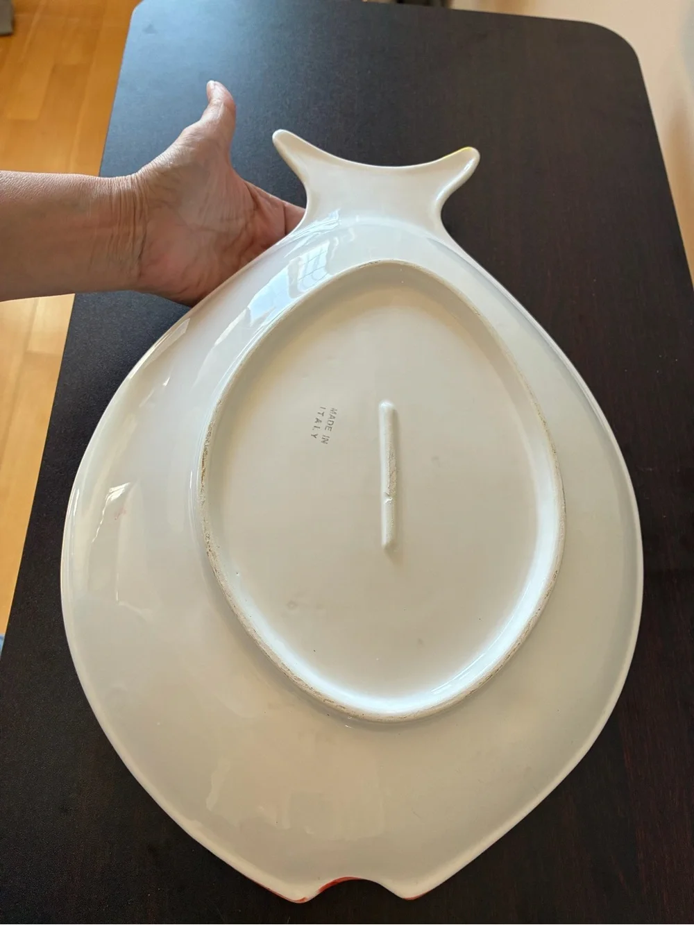 Large colorful fish Coastal platter made in Italy